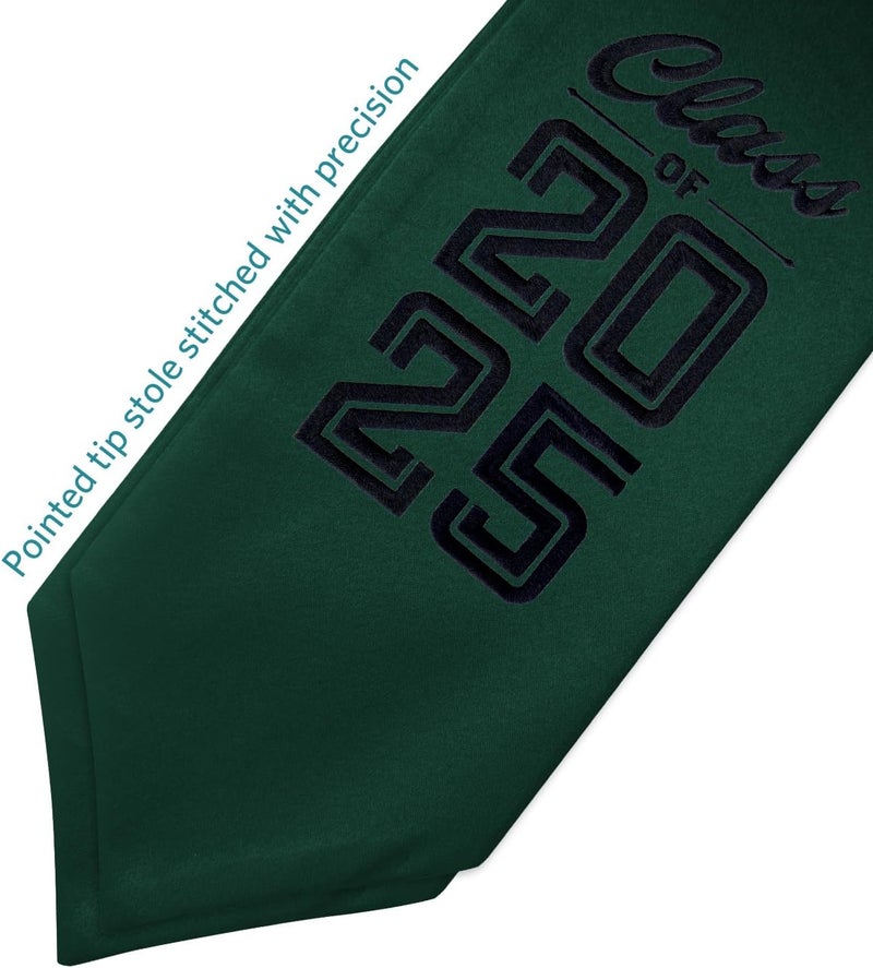 Endea Graduation Stole Class of 2025 With Classic Tips - Unisex Adult - 62" Long - Graduation Sash - Image 3